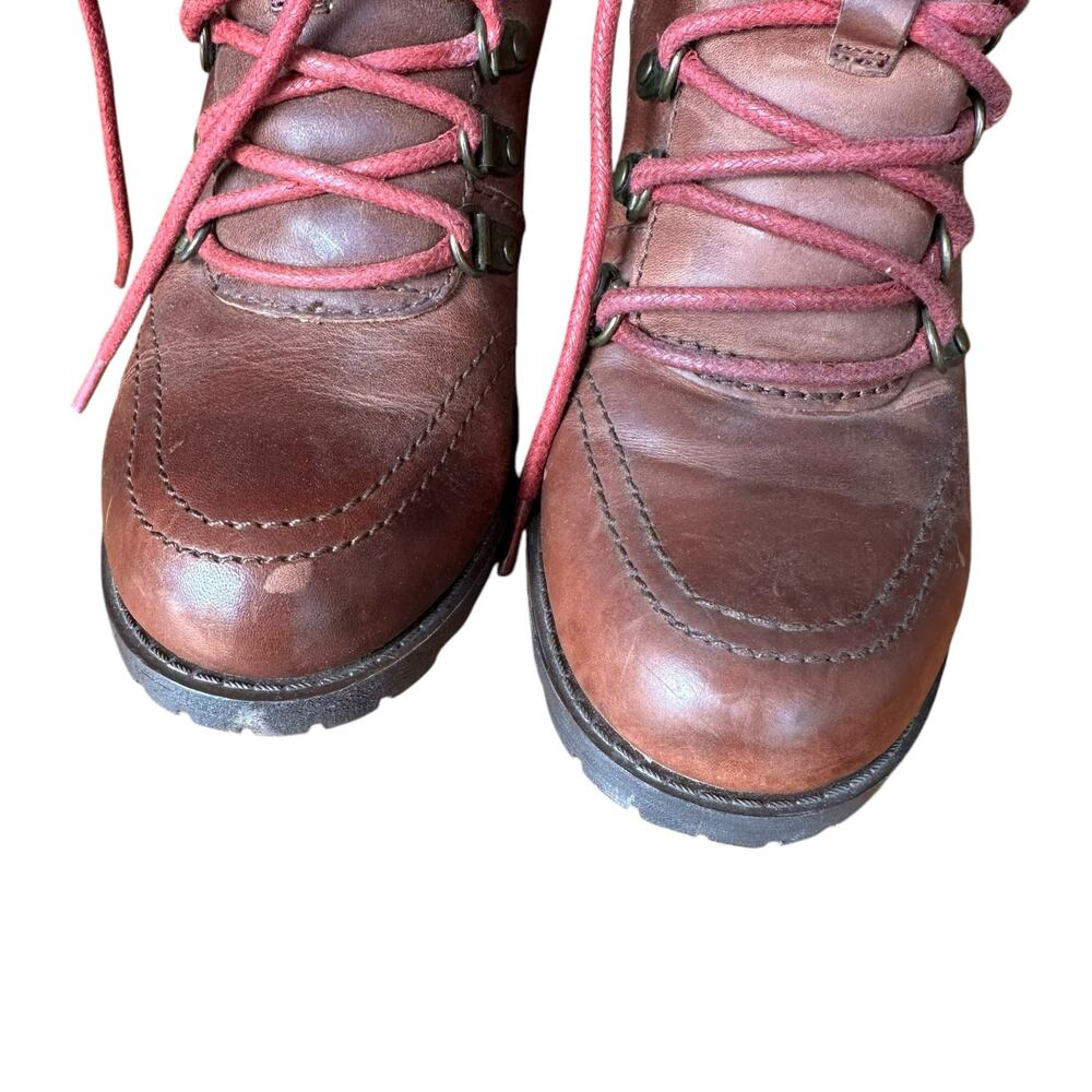Lucky Brand Womens Lace Up Boots Heel Size 7.5 - Picture 2 of 9